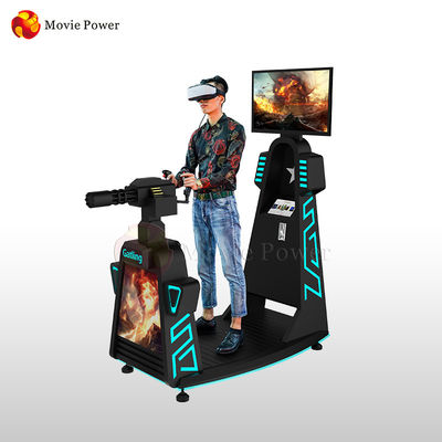 Màu đen VR Gatling Simulator Trò chơi bắn súng thực tế ảo