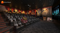 Hiệu ứng đặc biệt Rạp chiếu phim 5D 10 chỗ Hệ thống rạp hát 4D dành cho doanh nhân