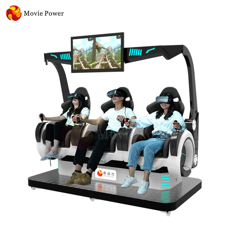 Đồng xu vận hành 3 chỗ ngồi Trình mô phỏng thực tế ảo VR Rạp chiếu phim động