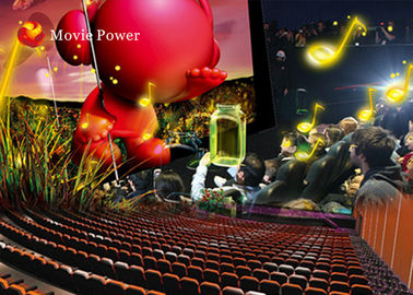 Tuyệt vời Shooting Game Interactive 4D Movie Theater Thổi không khí đối mặt