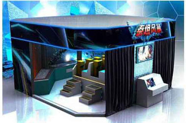 Rạp chiếu phim hành động VR 9D 6/8/9/12 chỗ ngồi với nhiều màn hình hiển thị LED
