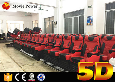Hệ thống điện 200 chỗ ngồi 3 DOF Rạp chiếu phim 4D quy mô lớn với hiệu ứng mưa và ghế di chuyển
