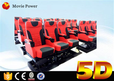 3 Dof điện / thủy lực 5D Cinema Thiết bị 5D Simulator Cinema với ghế chuyển động