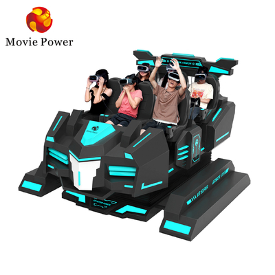 VR Theme Park rạp chiếu phim 9d Virtual Reality Roller Coaster Simulator 6 chỗ ngồi VR Game Machine