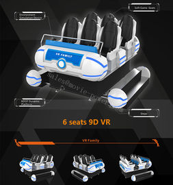 9,5KW 9D VR Cinema, 6 chỗ 6 Dof Platform Công viên giải trí VR Game Machine