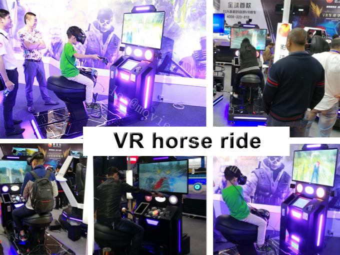 Máy tập thể dục mô phỏng cưỡi ngựa VR cho trẻ em Động Thiết bị chơi game 9d VR cho trẻ em 1