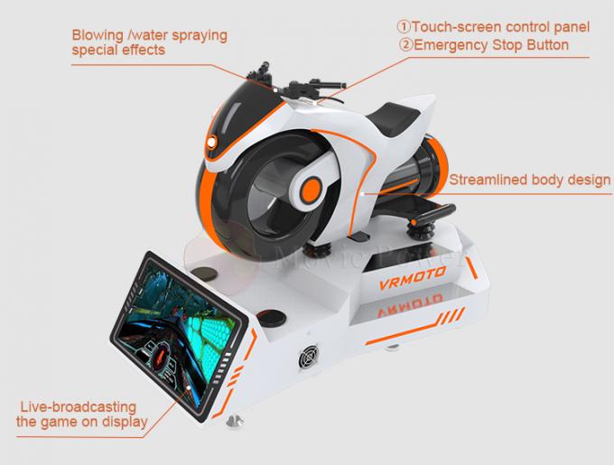 Sản phẩm công viên giải trí Máy chơi game mô phỏng đua xe mô tô 9d Xe mô tô VR 1
