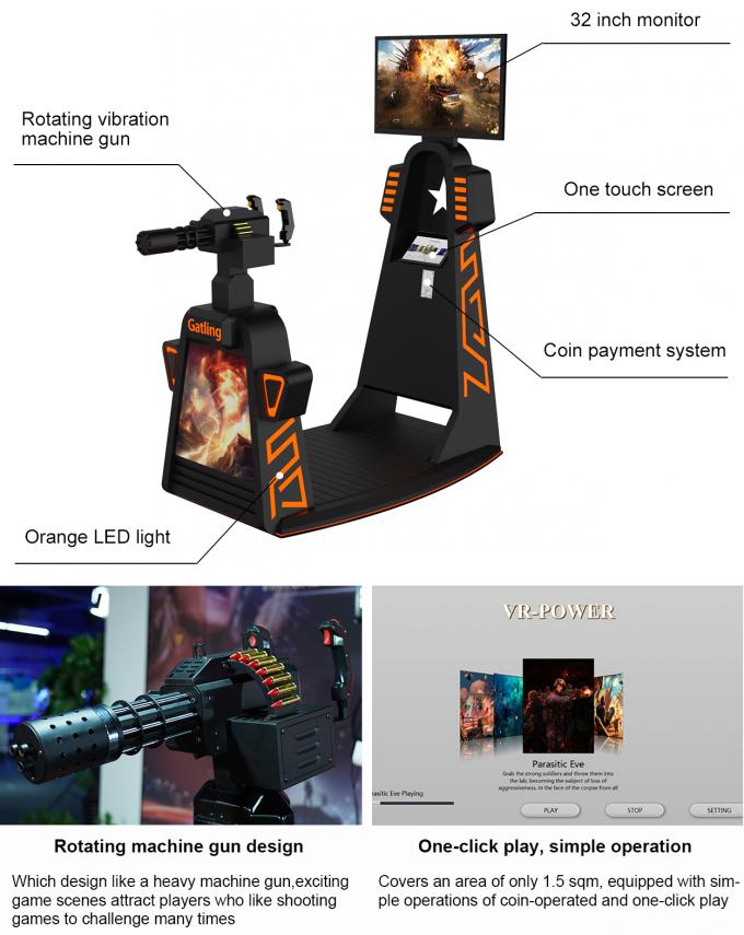 Htc Vive Đứng lên 9D VR Thường vụ Gatling Vr Gun Shooting Game 2