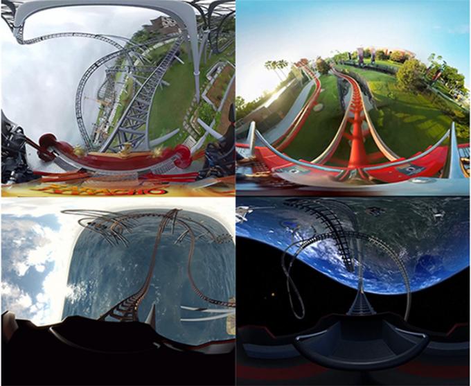 Công viên giải trí 360 độ VR Roller Coaster Flight Simulator 1