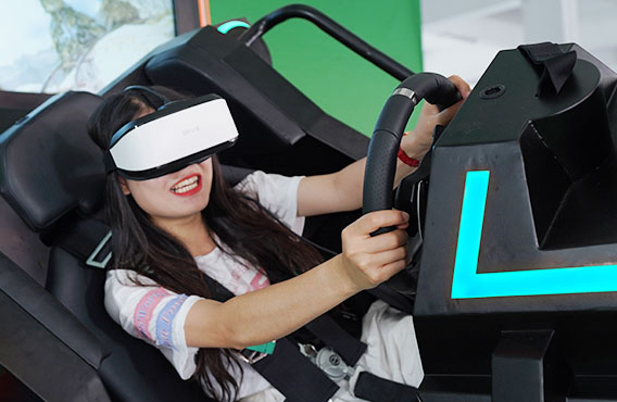Máy chiếu trò chơi giải trí VR trong nhà Roller Coaster 360 Simulator 0