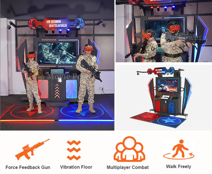 Walker CS Muitiplayer Máy trò chơi bắn súng VR Gun được vận hành cho công viên giải trí 1