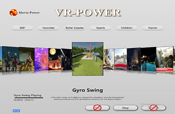Movie Power 9D VR Cinema Simulator 4 người Tàu lượn siêu tốc Máy trò chơi điện tử thực tế ảo 1