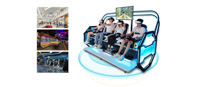 Công viên giải trí tàu lượn 9d Vr Simulator 4 Player Arcade Machine 9d Vr Chair Cinema 5