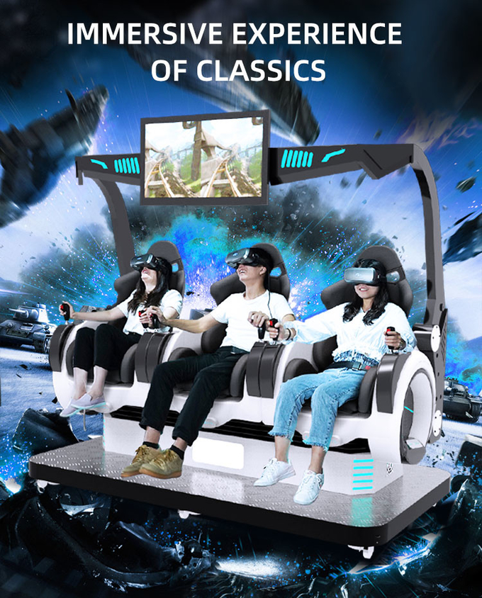 Thiết bị giải trí 9d Vr Cinema Virtual Reality Roller Coaster 9d Vr Chair For Park 2