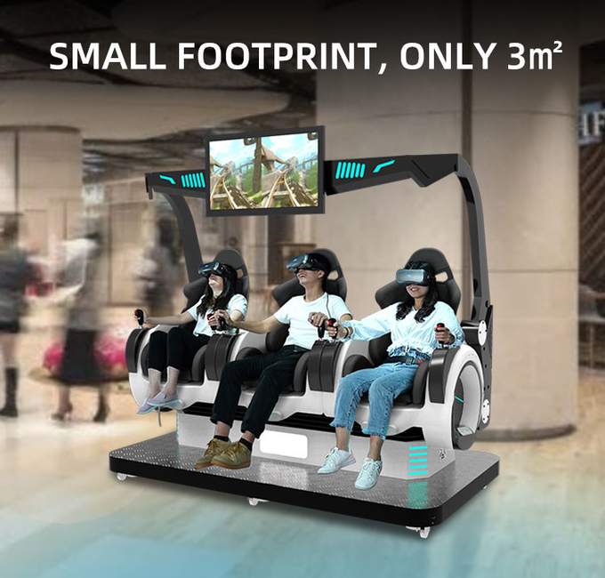 Thiết bị giải trí 9d Vr Cinema Virtual Reality Roller Coaster 9d Vr Chair For Park 5