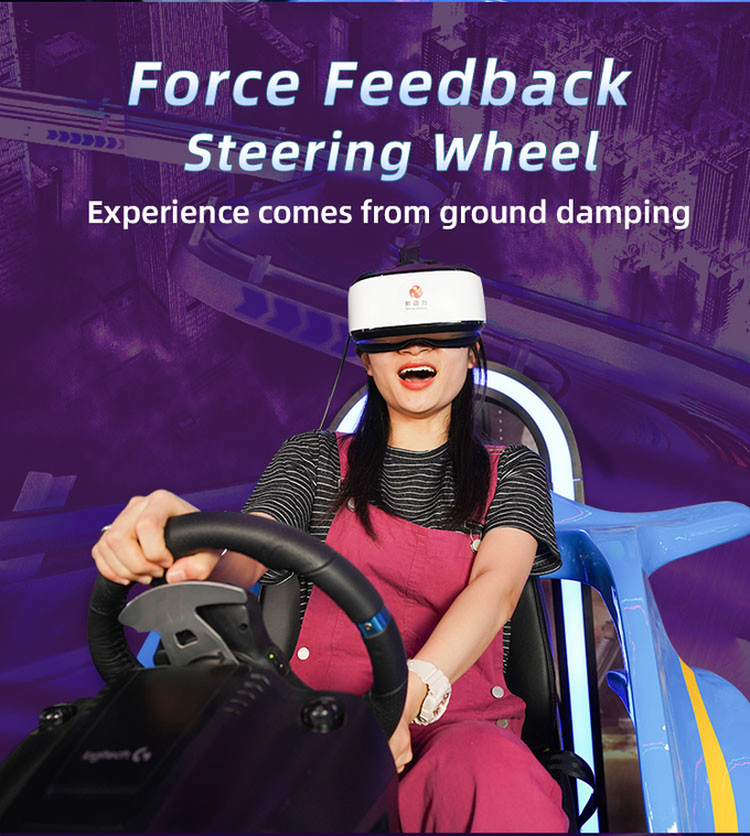 Trò chơi đua xe trẻ em 9D VR Driving Simulator For Amusement Park 3