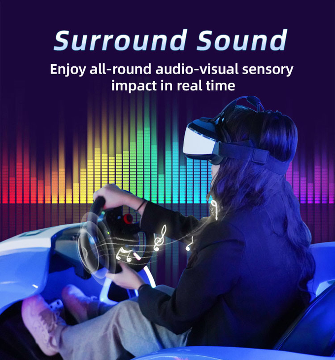 Trò chơi đua xe trẻ em 9D VR Driving Simulator For Amusement Park 5