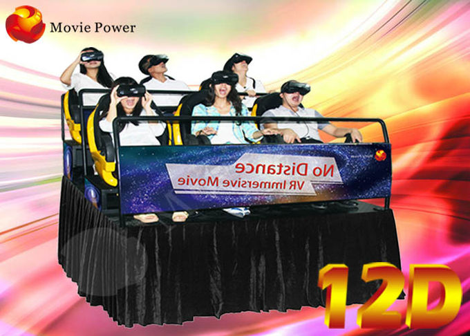 Bộ mô phỏng rạp chiếu phim thực tế ảo 7D 9D 12D với hệ thống động điện 3 Dof 0