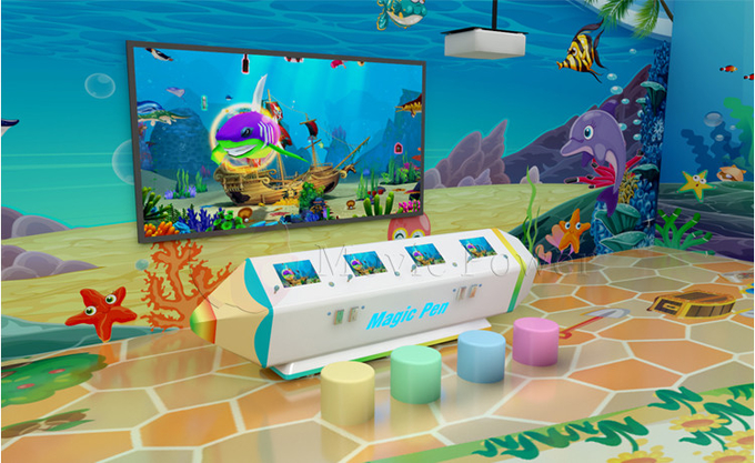 Trò chơi nhiều người chơi cho trẻ em 3d Interactive AR Projector Indoor Children Painting Game Machine 3