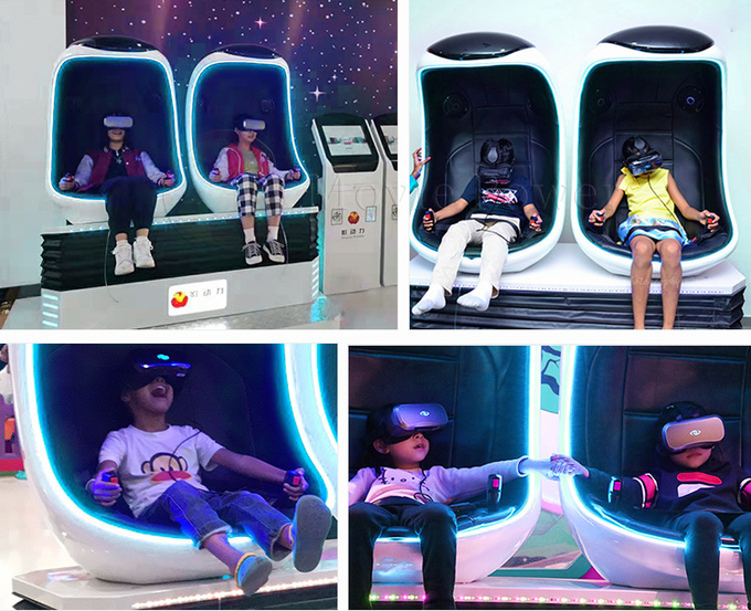 2 người chơi thực tế ảo 9d ghế trứng 9d vr roller coaster máy chơi game mô phỏng nền tảng chuyển động mô phỏng 1