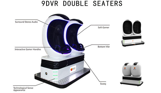 Tương tác 9D Simulator Virtual Reality Cinema 2 Ghế 360 độ Chơi game 1