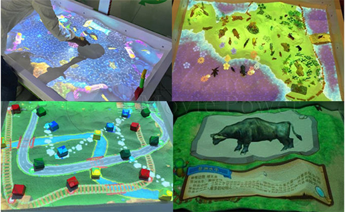 Sân chơi trong nhà cho trẻ em Trò chơi tương tác AR Trò chơi tương tác nhiều người chơi Trò chơi ma thuật tương tác Hộp cát 1