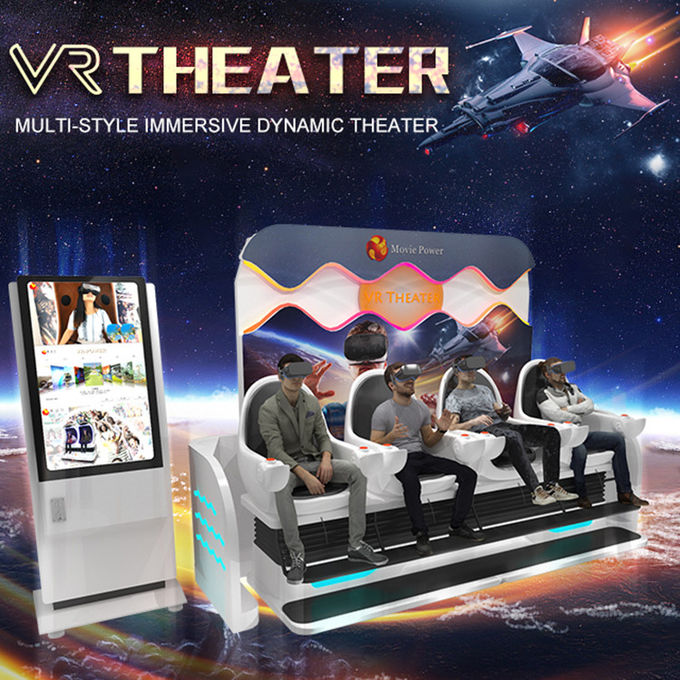 Theme Park Interactive Vr Cinema 2 3 4 Chỗ Trình mô phỏng nền tảng động 9d 0