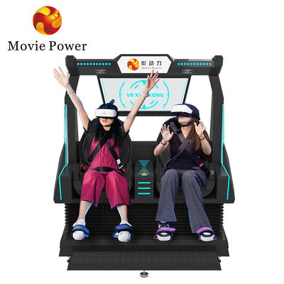 5.0KW 9d VR Cinema 2 chỗ ngồi Roller Coaster Vr Chair Arcade 4d 8d Simulator thực tế ảo với chụp