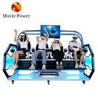 Công viên giải trí tàu lượn 9d Vr Simulator 4 Player Arcade Machine 9d Vr Chair Cinema