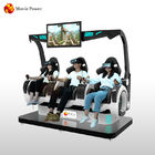 Ý tưởng kinh doanh mới VR Coin vận hành 3 chỗ ngồi 9d Trình mô phỏng rạp chiếu phim thực tế ảo động