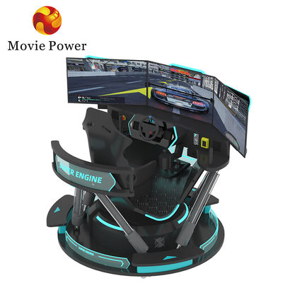 9d Vr 6 Dof Racing Car Simulator Máy chơi trò chơi Arcade thực tế ảo với 3 màn hình
