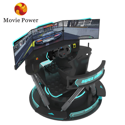 5.0KW F1 Simulator đua xe lái xe Máy chơi trò chơi 6 Dof Motion Platform với 3 màn hình