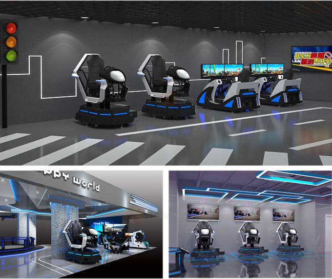 Nền tảng điện Công viên giải trí VR Racing Simulator với trò chơi tương tác 1