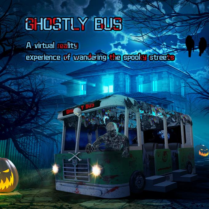 Vr Zombie Shooter Hệ thống mô phỏng thực tế ảo 9d VR Ghostly Bus 0