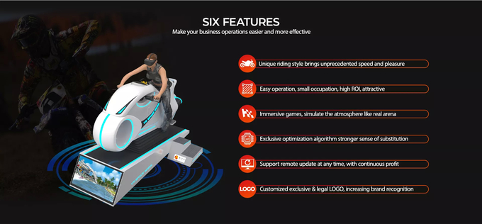 1 chỗ ngồi 9d Game VR Racing Simulator Space Wheel Vr Motor Cinema 2