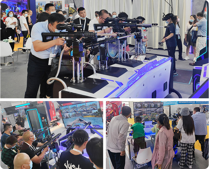 Trò chơi bắn súng VR trong nhà tương tác Máy chơi Arcade 4 người chơi cho công viên giải trí 2