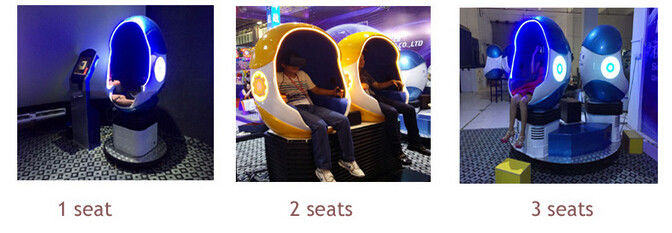 9d Vr Egg Rạp chiếu phim Vr Rạp chiếu phim Rạp chiếu phim Chuyển động Ghế mô phỏng để bán Vr Roller Coaster 360 cho trung tâm mua sắm 2