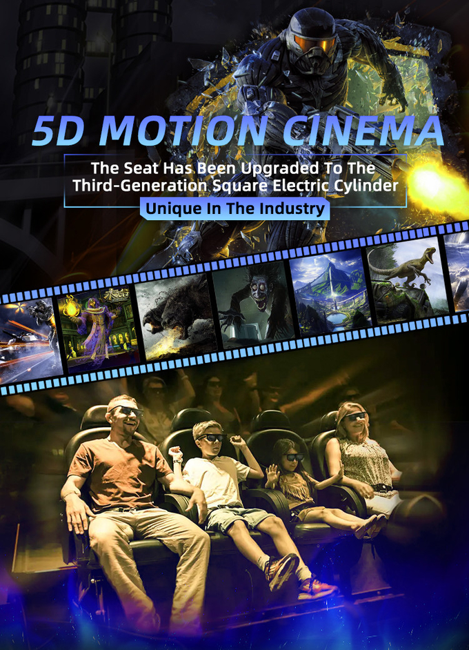 Các nhà cung cấp hệ thống phim VR Thiết bị ghế điện ảnh chuyển động 4d 5d 7d 9d 6d Nhà hát với nhiều chỗ ngồi 0