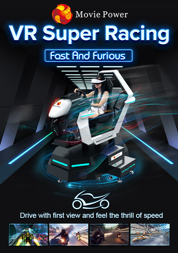 360 Rotating VR Simulator Racing Car Amusement Ride Simulator Arcade Car Driving Game Machine Máy chơi trò chơi 0