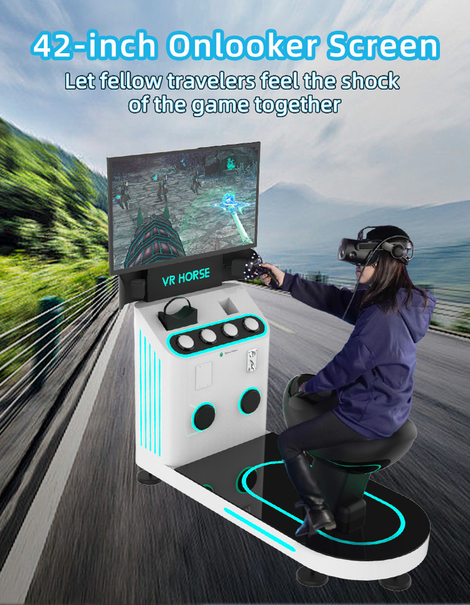 1 người chơi 9D Simulator thực tế ảo cưỡi ngựa VR Game Machine Coin vận hành 4