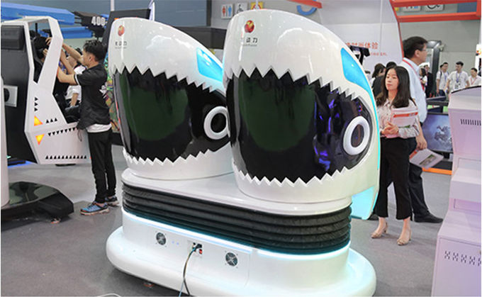 Công viên giải trí 9D VR Egg Chair Simulator VR Shark Motion Cinema 2 chỗ ngồi 2